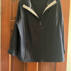 Women's Black Zip-Front Jacket